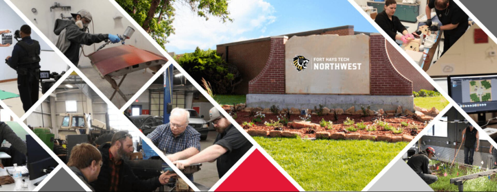 collage of images from student life at Fort Hays Tech | Northwest