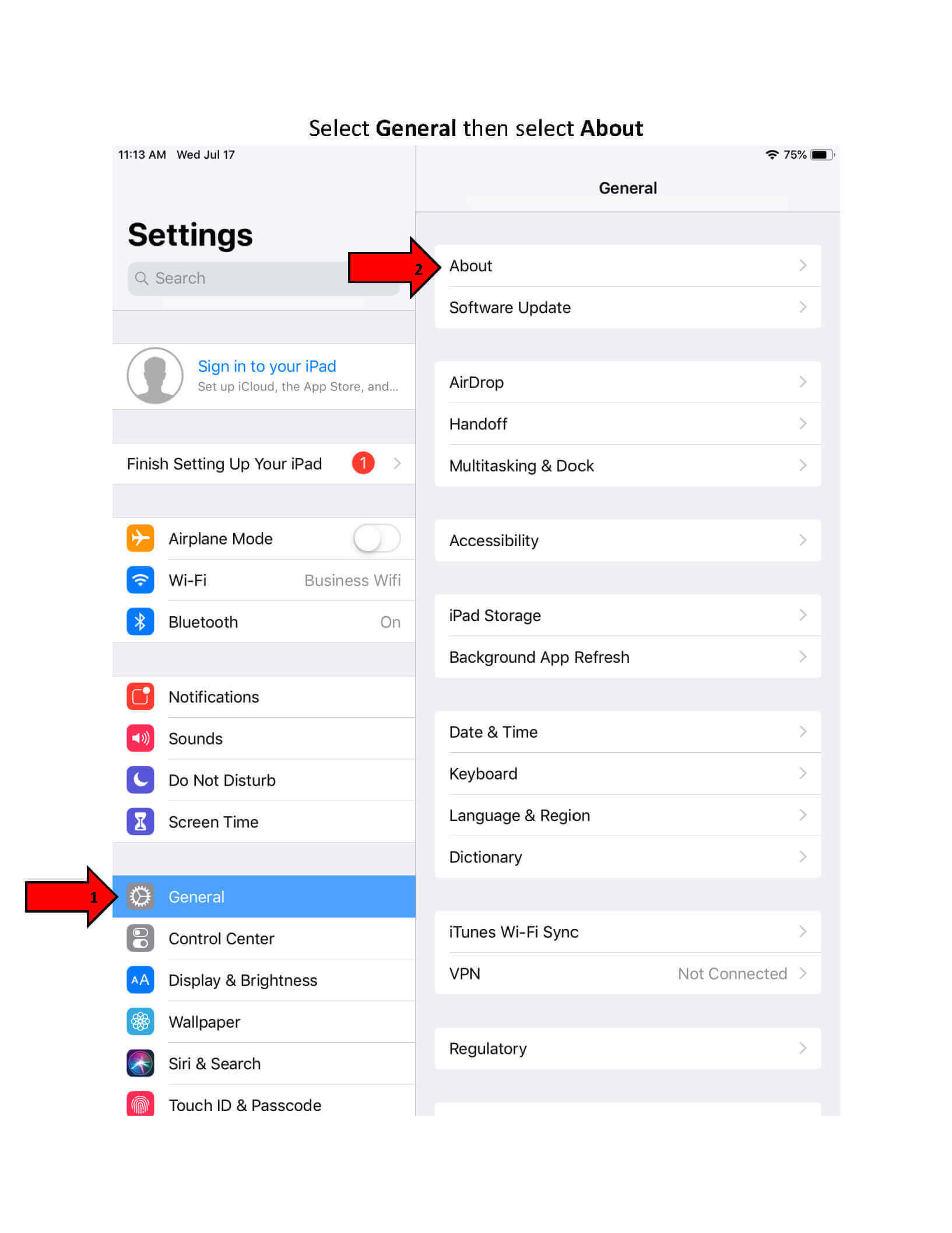 iPad® Set Up Guide